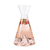 Alaskan Maker - Caraffa in vetro borosilicato con topografia del Monte Matterhorn, Cerino, Trasparente